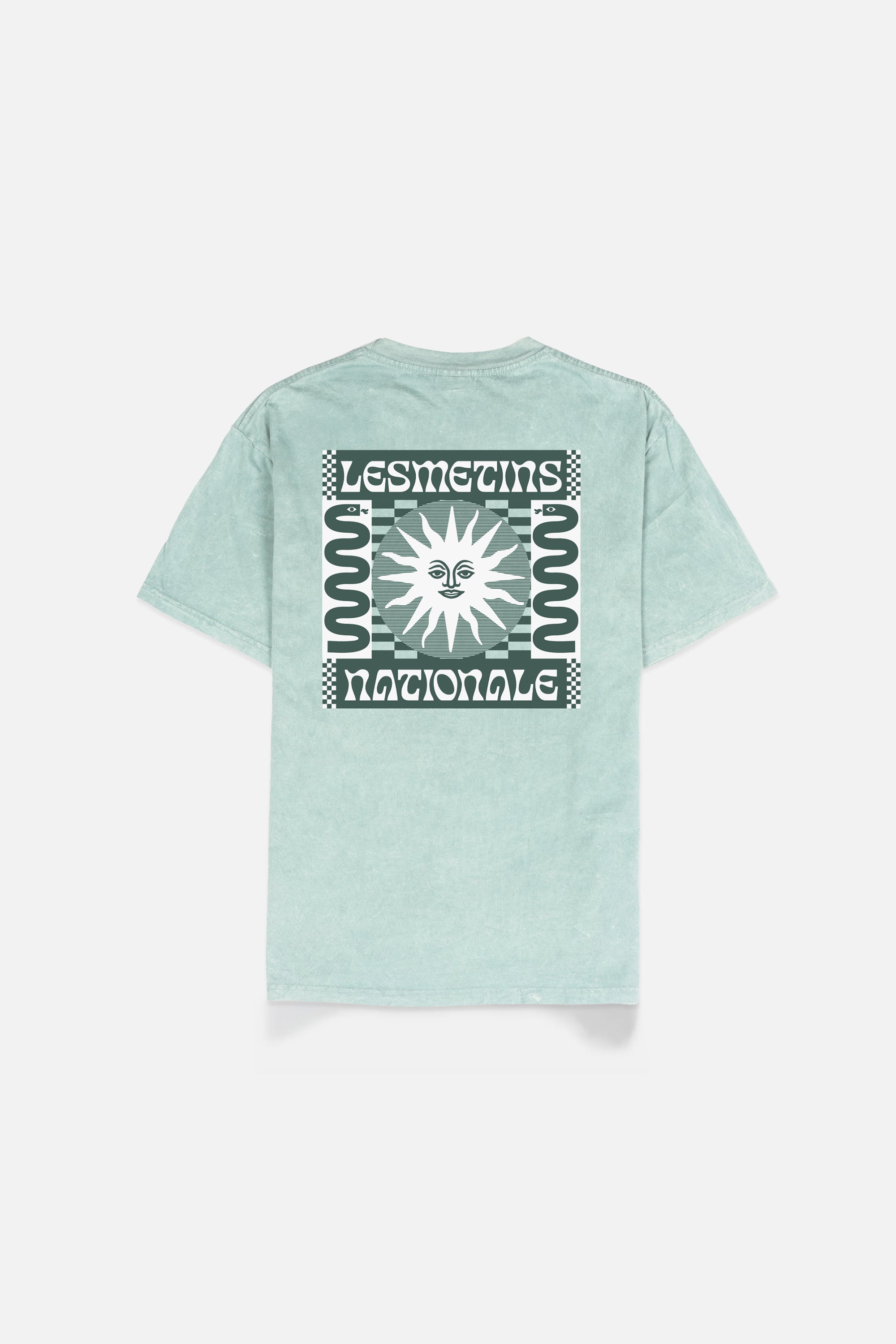 MOZES Light Green Wash Relaxed-Fit Tee