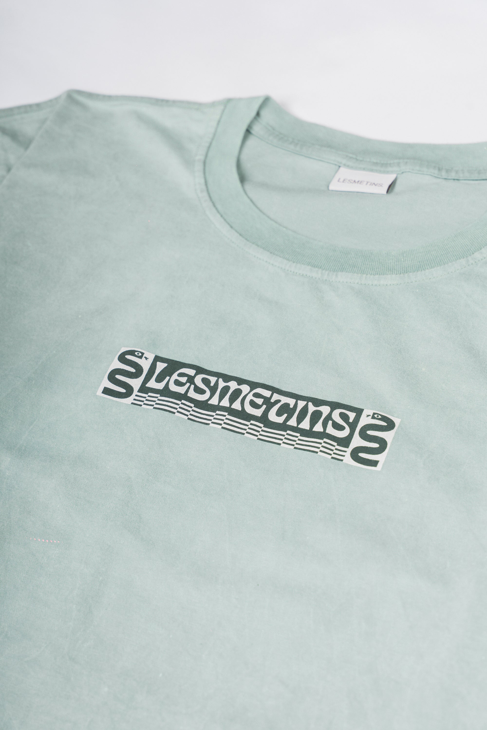 MOZES Light Green Wash Relaxed-Fit Tee