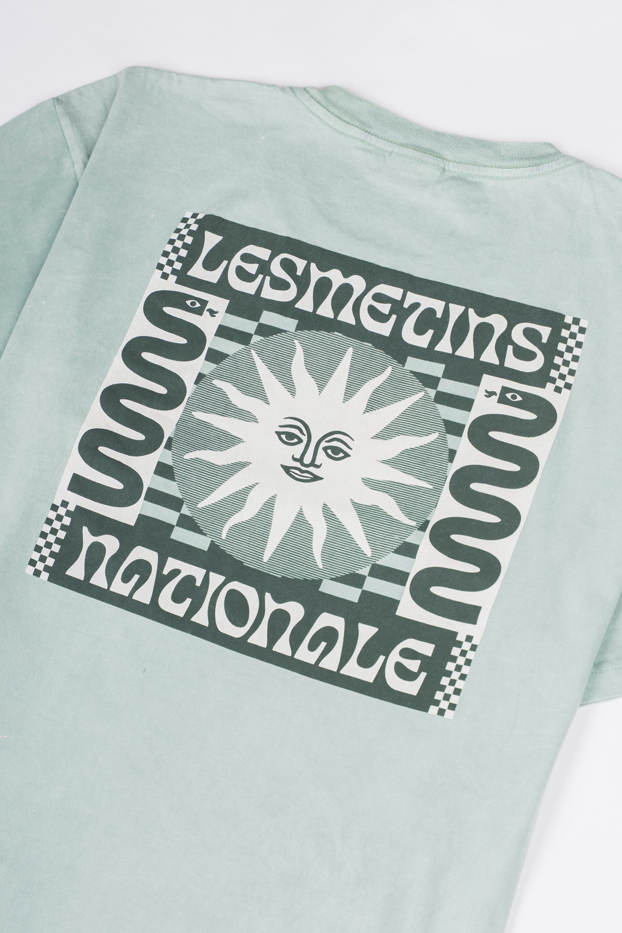 MOZES Light Green Wash Relaxed-Fit Tee