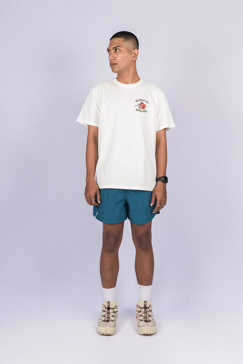 SABER Off-White Wash Loose-Fit Tee