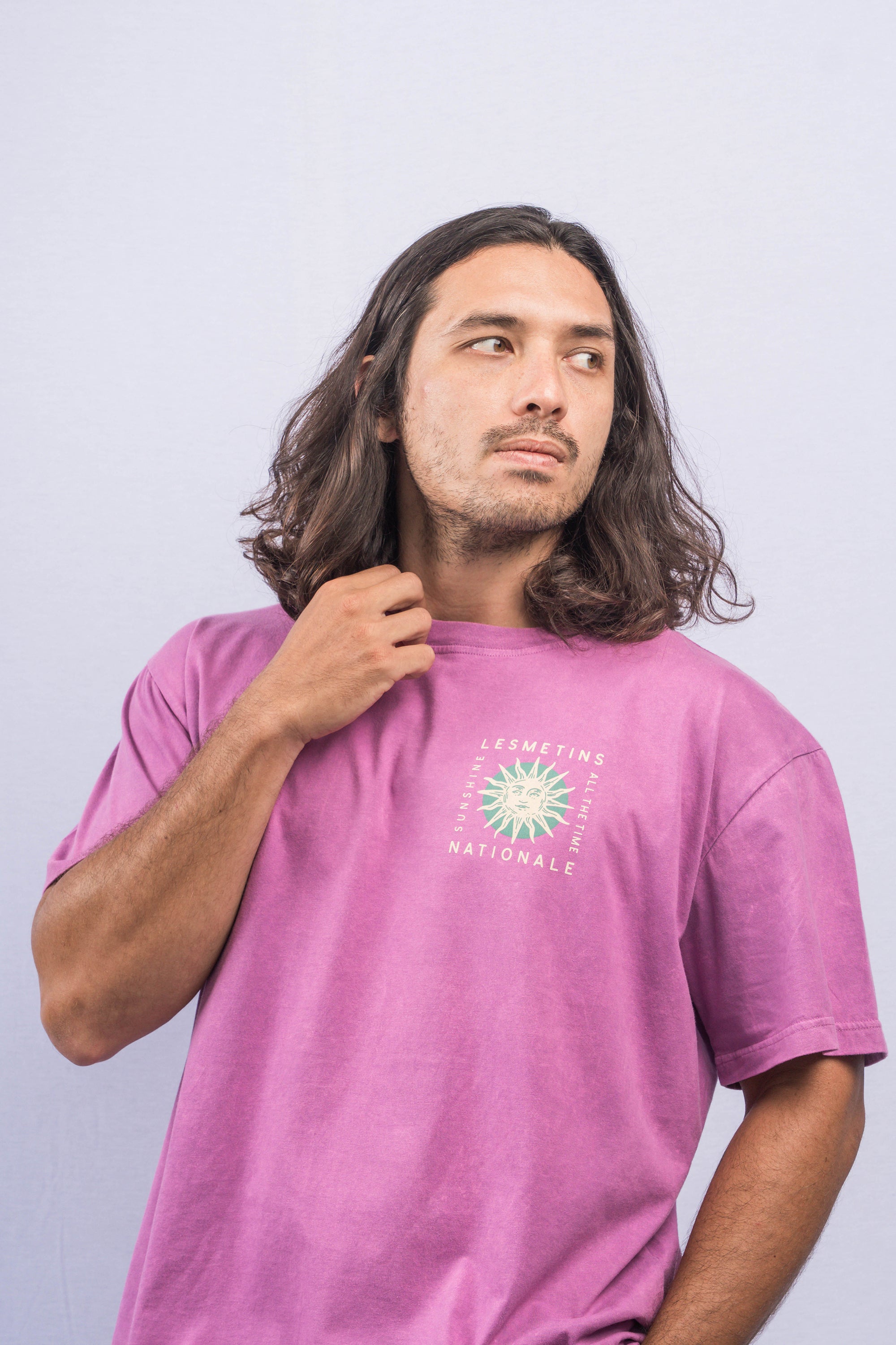 SAME Prune Wash Relaxed-Fit Tee