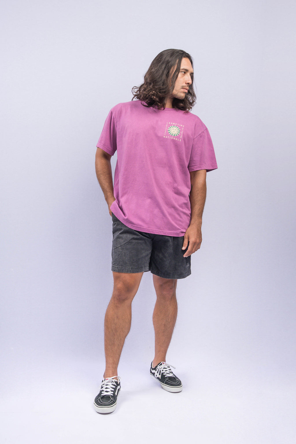SAME Prune Wash Relaxed-Fit Tee