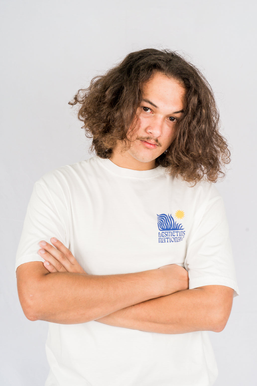 SENA Off-White Wash Relaxed-Fit Tee