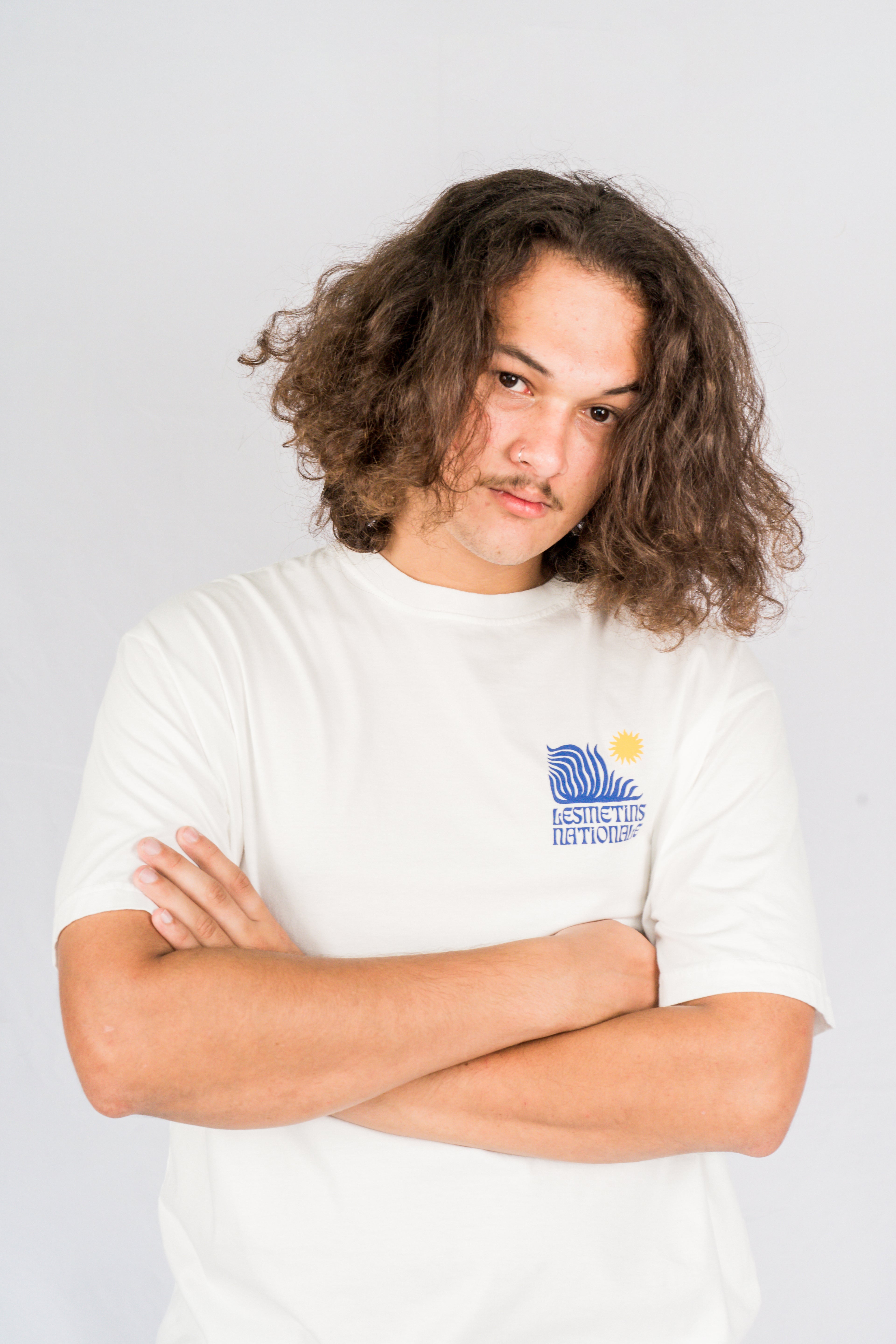 SENA Off-White Wash Relaxed-Fit Tee