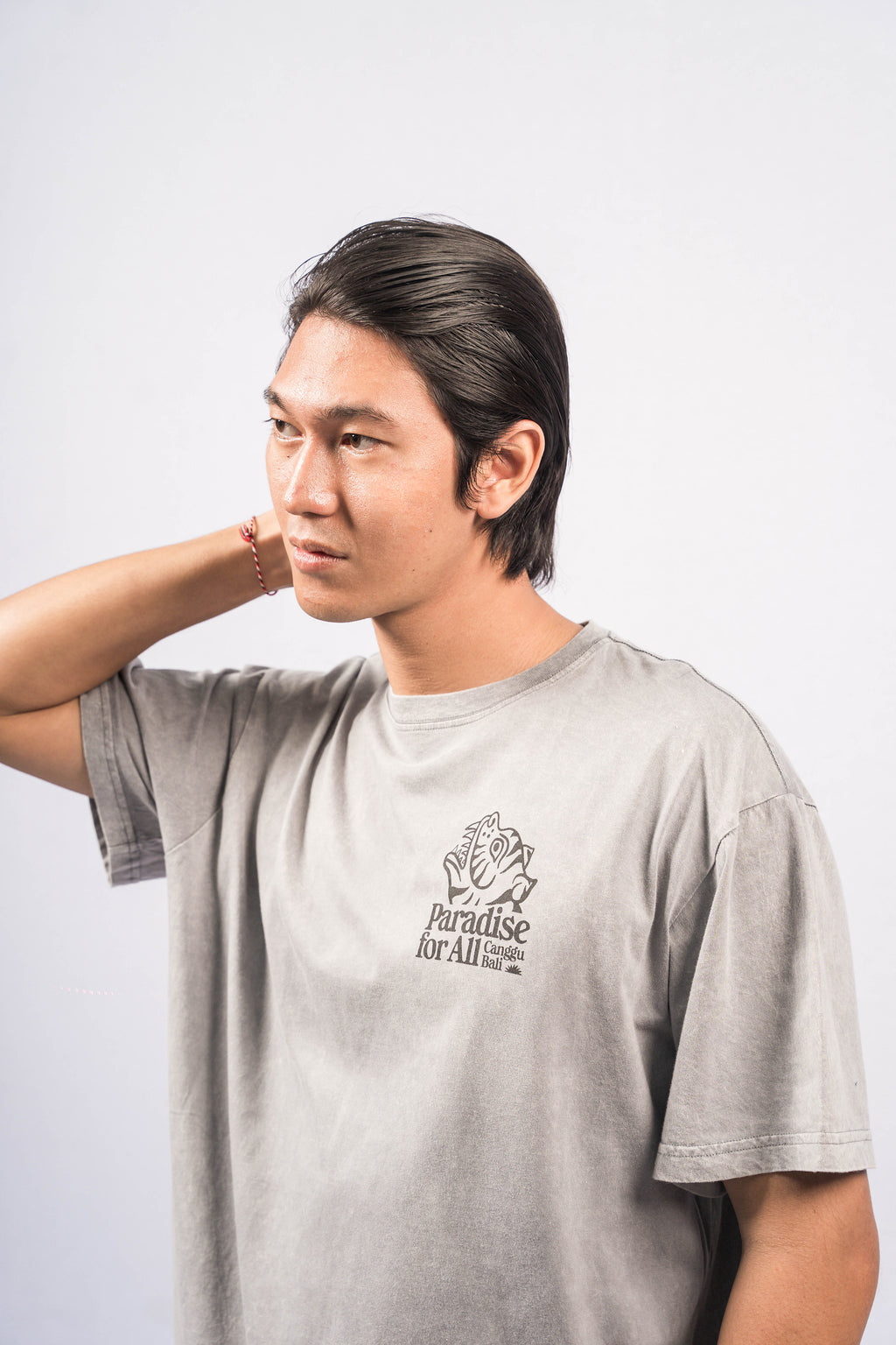 TIGRE Grey Wash Relaxed-Fit Tee