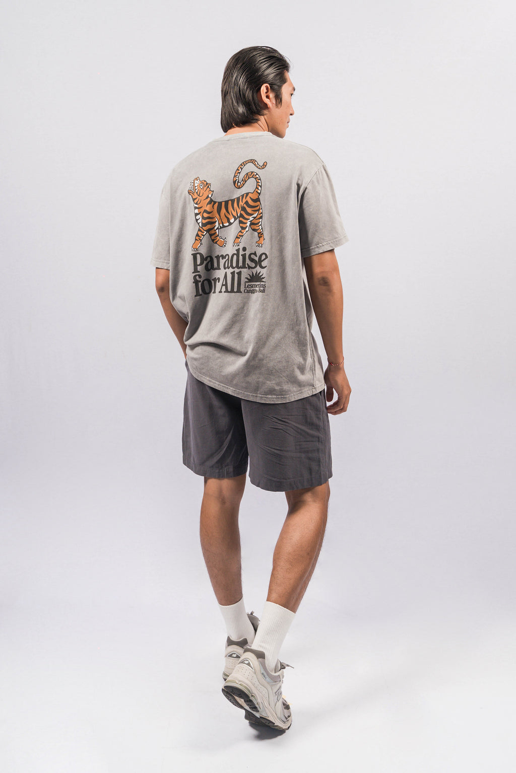 TIGRE Grey Wash Relaxed-Fit Tee