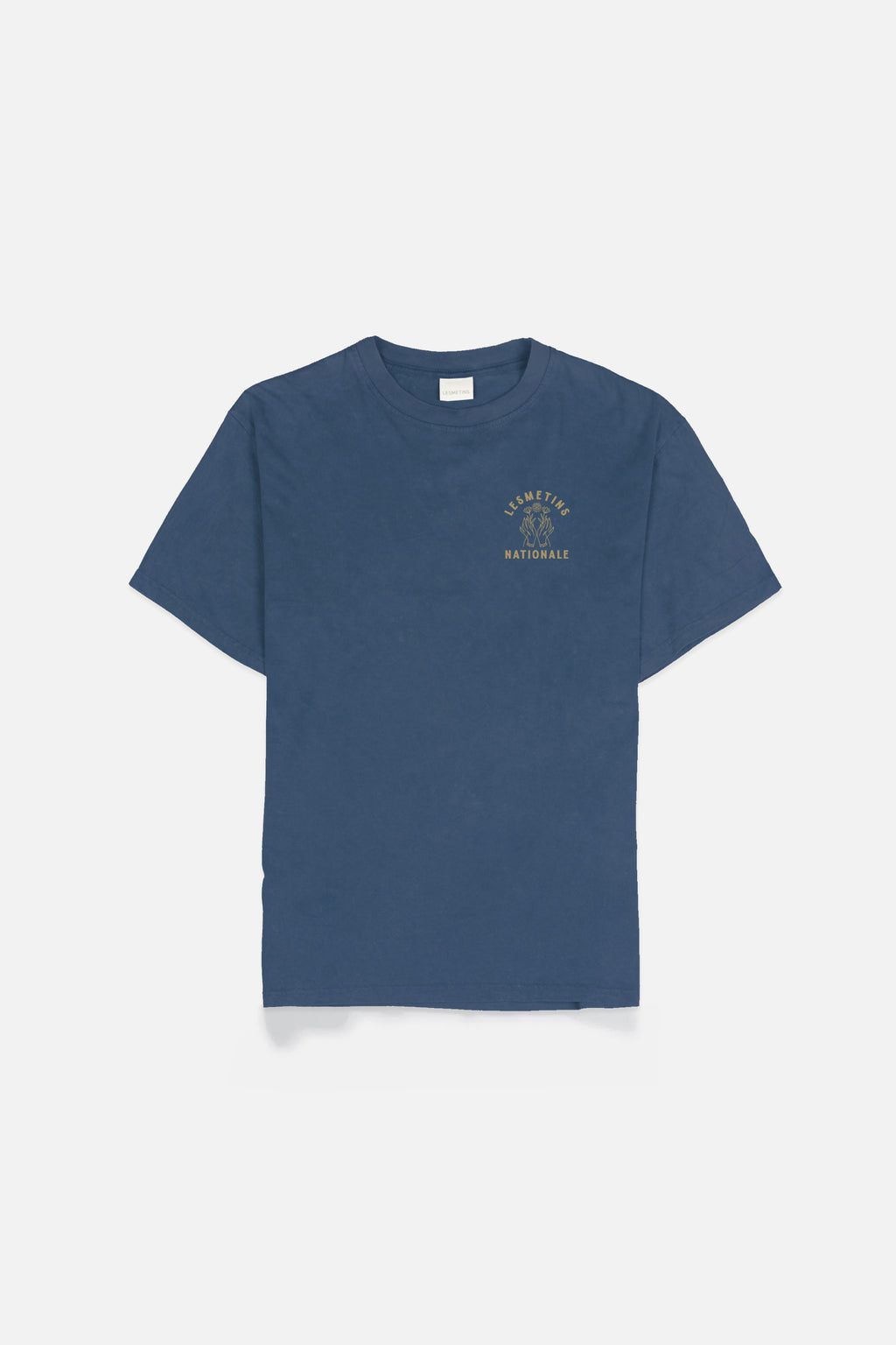 VINCENT Navy Wash Relaxed-Fit Tee