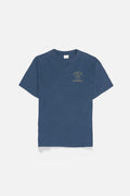 VINCENT Navy Wash Relaxed-Fit Tee