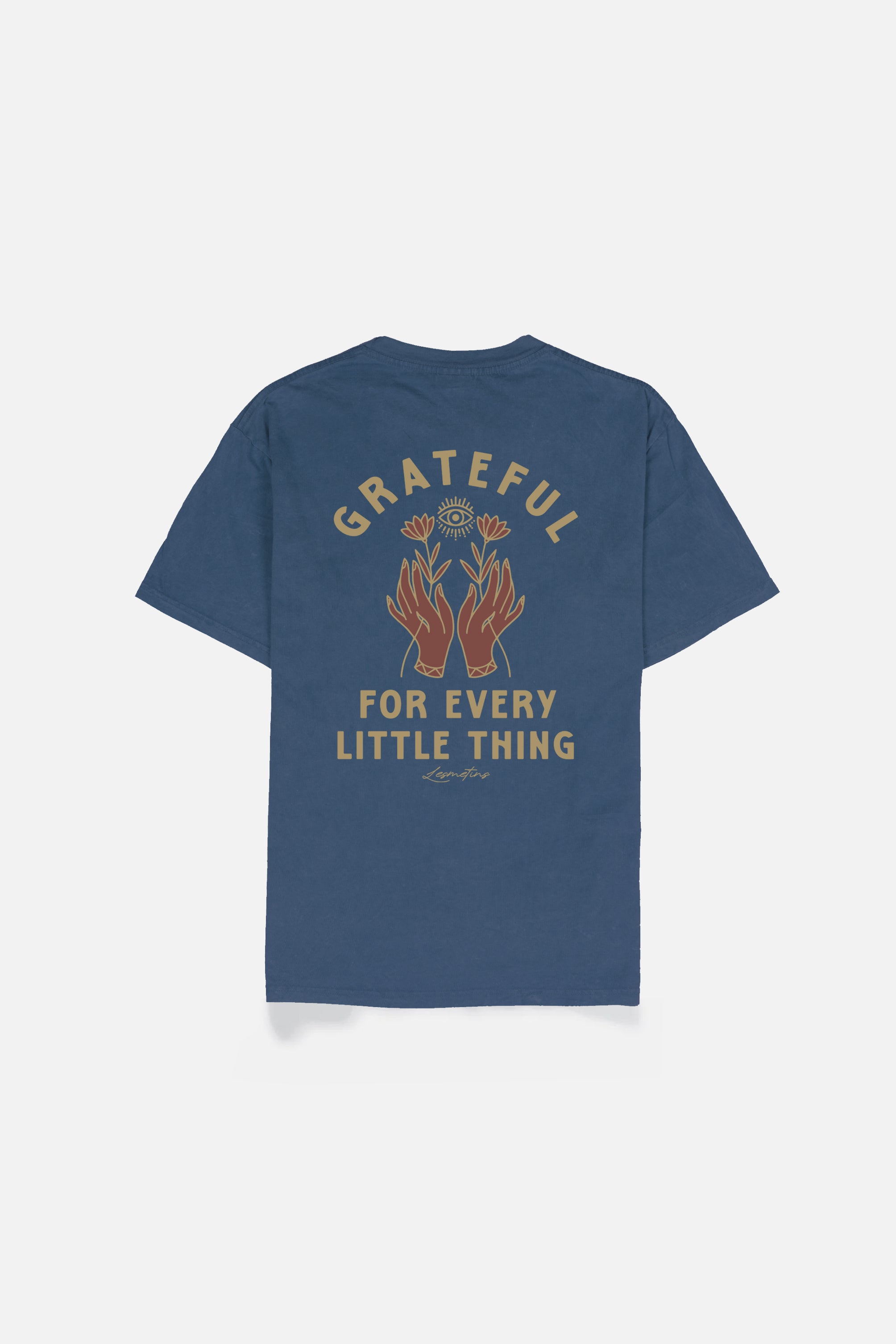 VINCENT Navy Wash Relaxed-Fit Tee