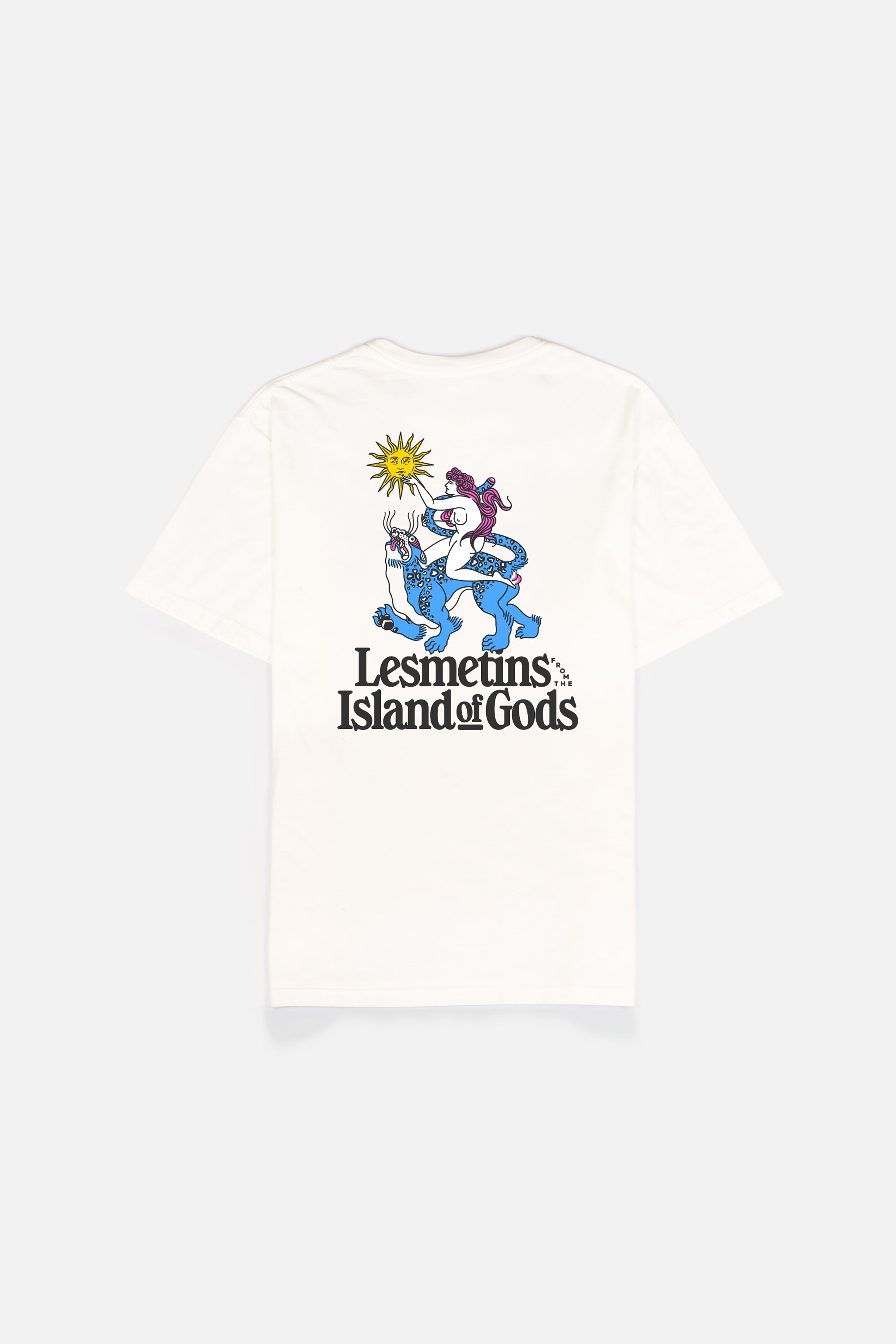 ZAMBIA Off White Wash Relaxed-Fit Tee