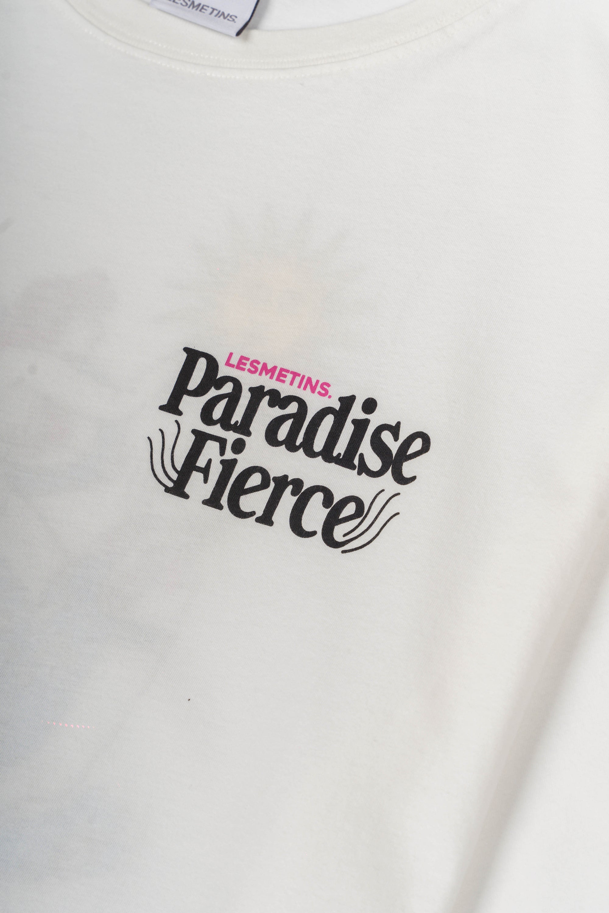 ZAMBIA Off White Wash Relaxed-Fit Tee