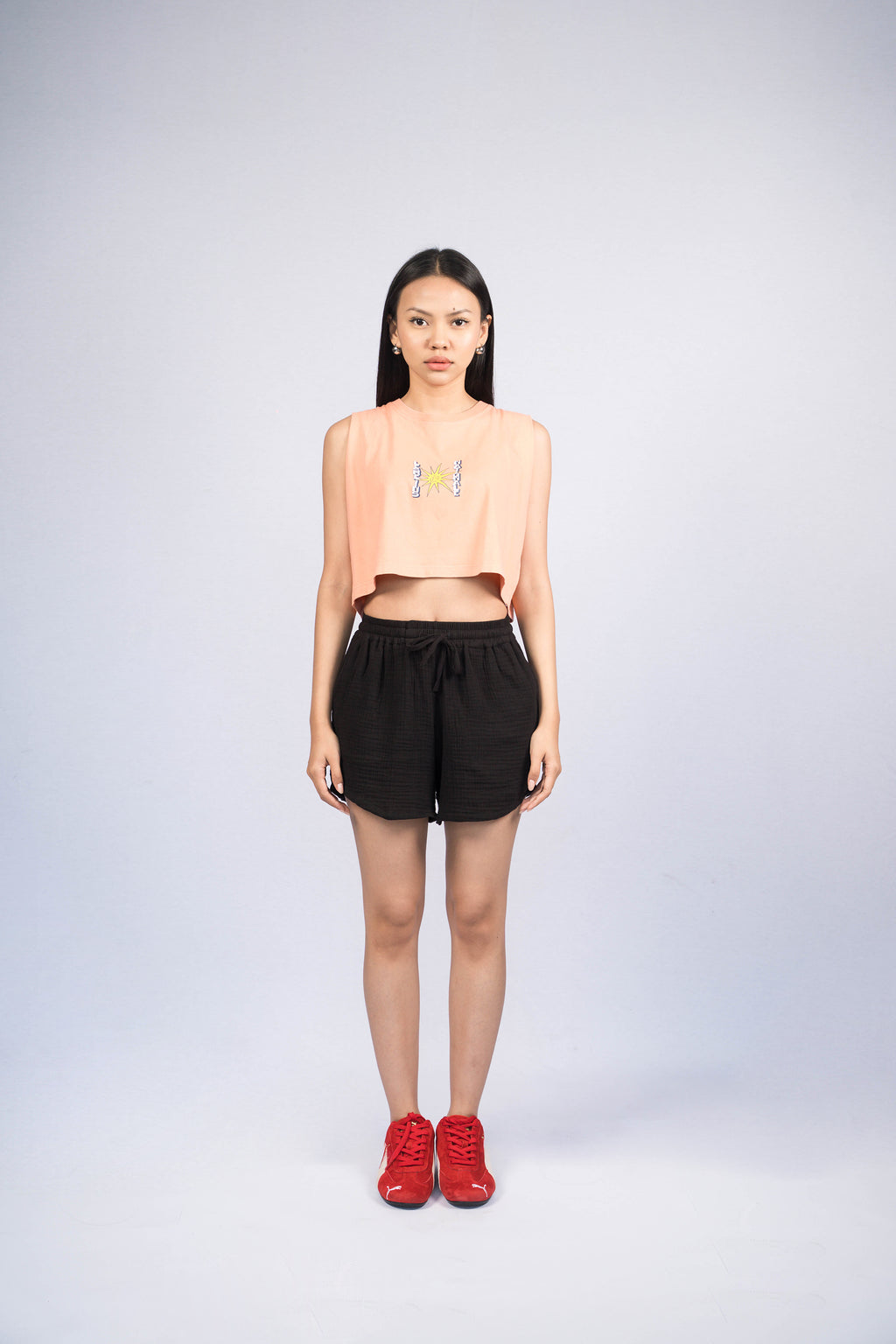 ARA Salmon Wash Sleeveless Top