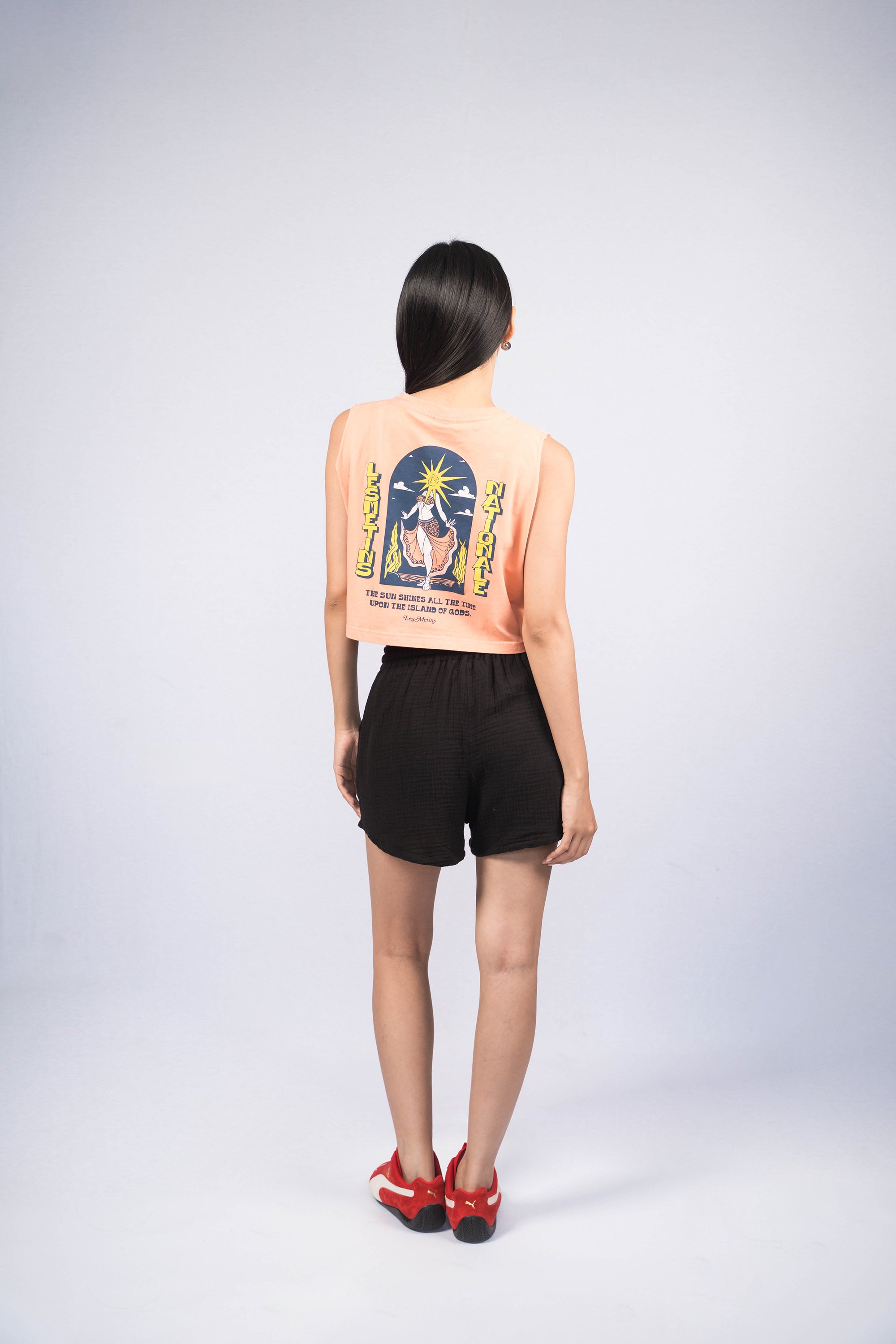 ARA Salmon Wash Sleeveless Top