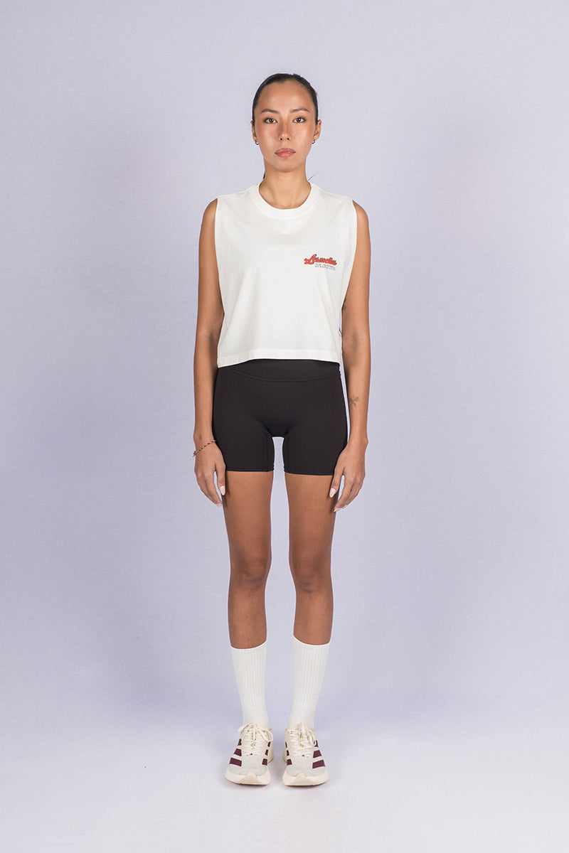 BOLT Off-White Wash Sleeveless Top
