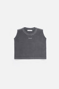CLUBS Charcoal Wash Sleeveless Top