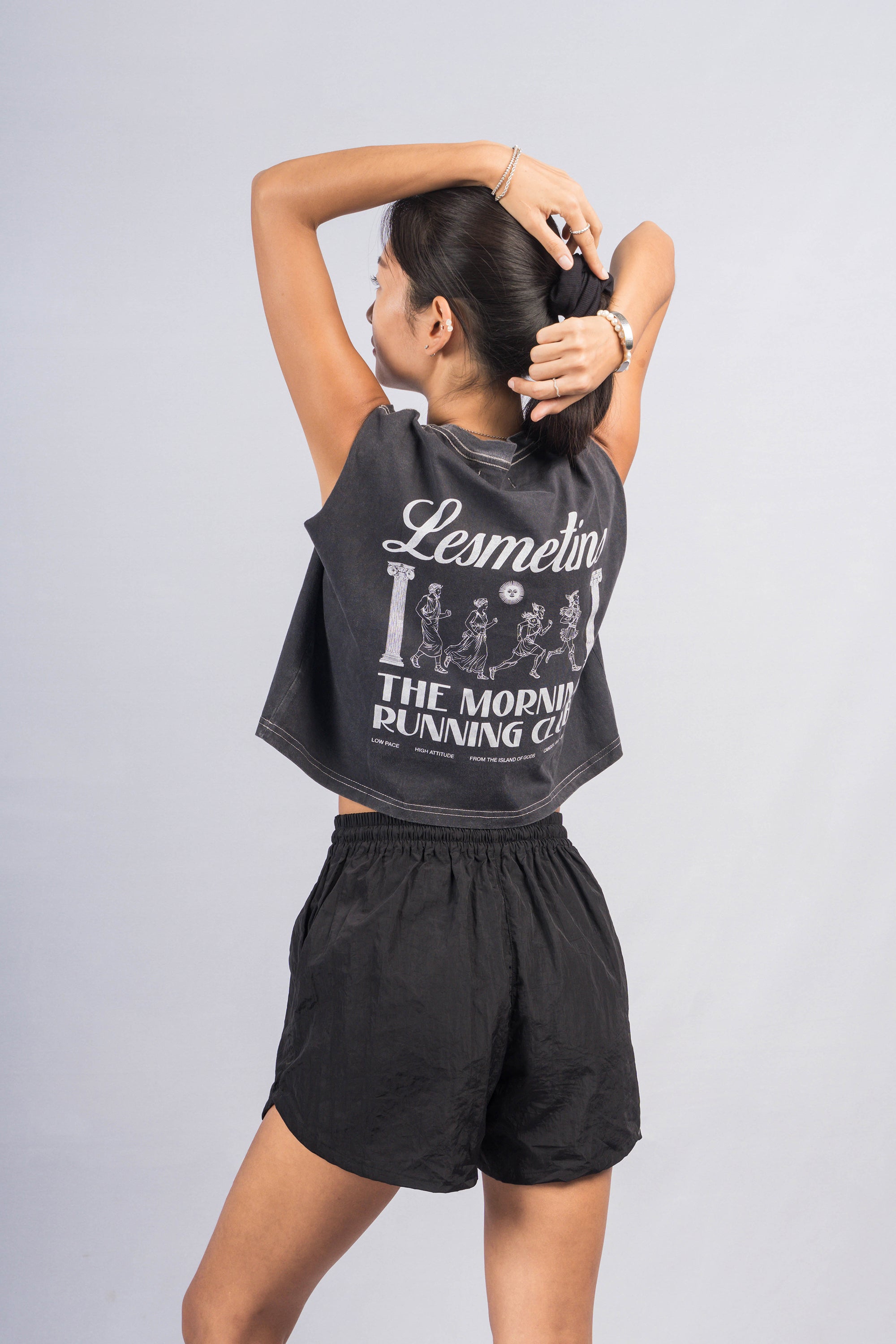 CLUBS Charcoal Wash Sleeveless Top