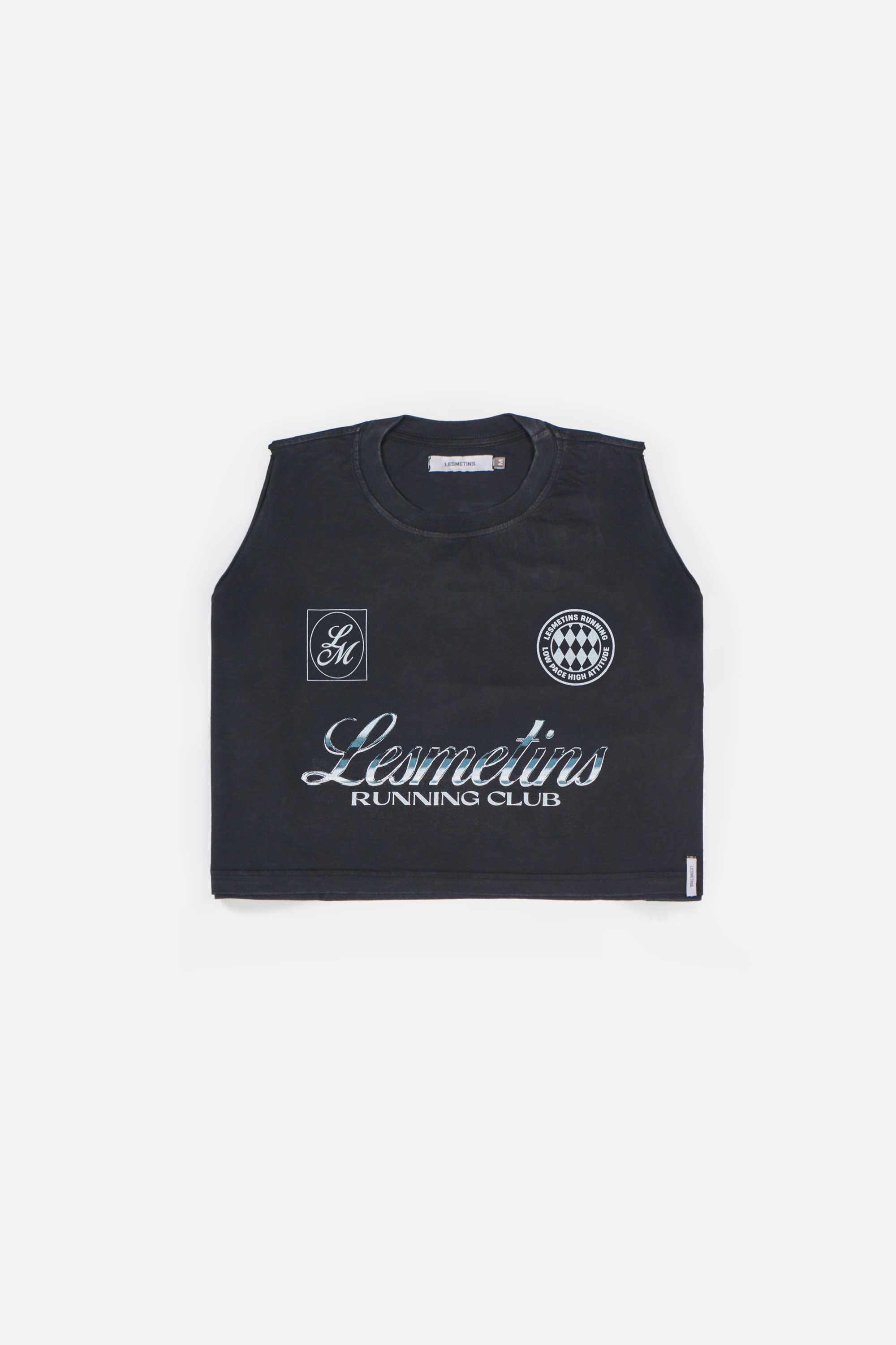 COMAN Black Wash Sleeveless Top