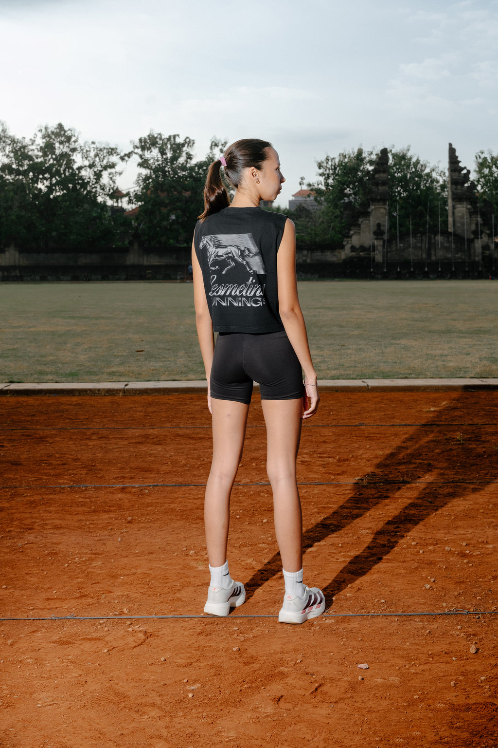 COMAN Black Wash Sleeveless Top
