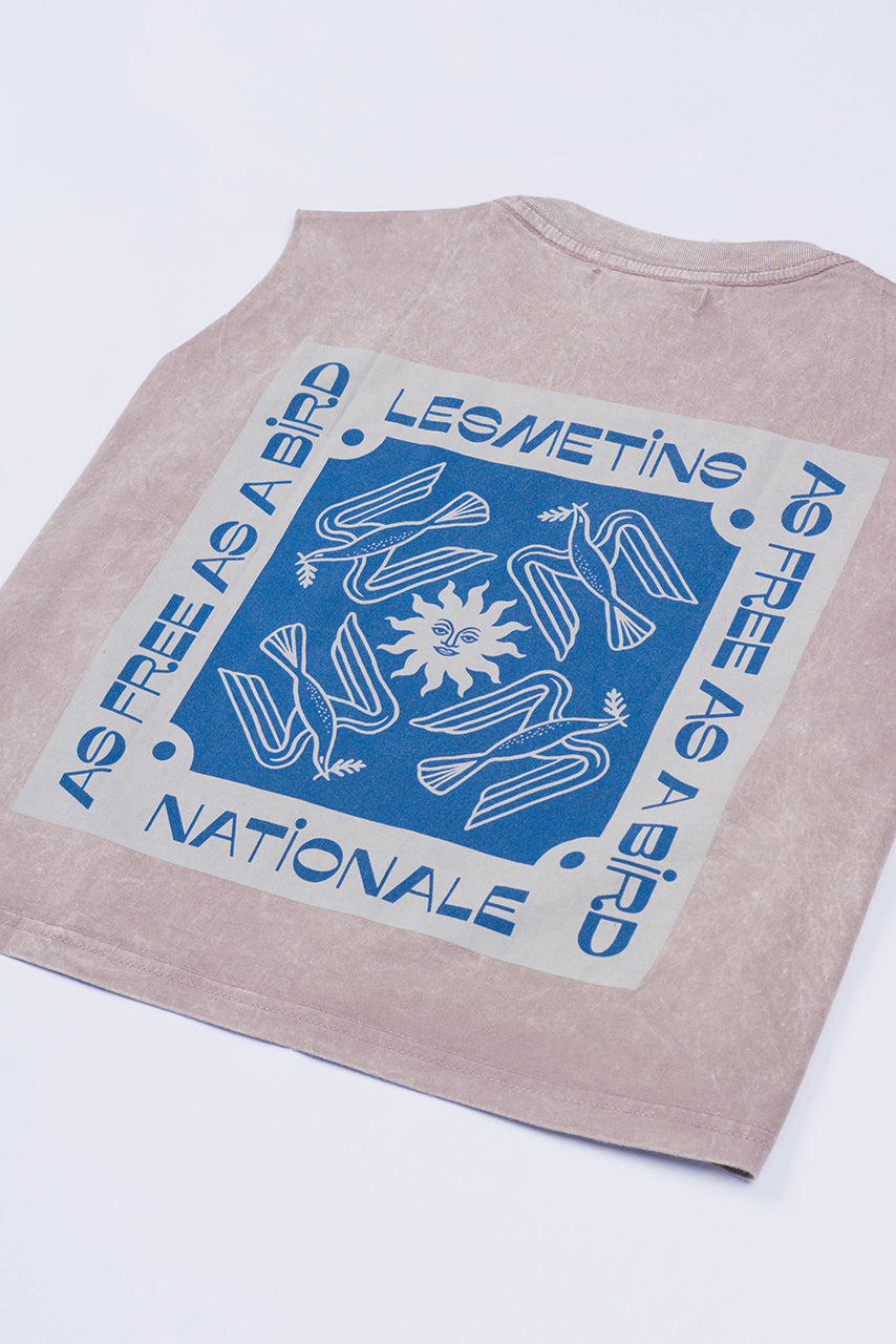 FENTI Mocca Wash Sleeveless Top