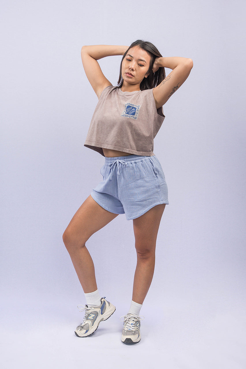FENTI Mocca Wash Sleeveless Top