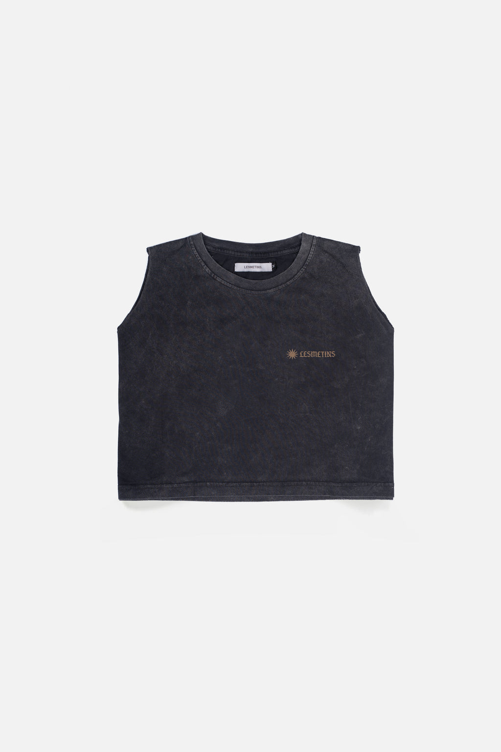 PAOLO Black Wash Sleeveless Top