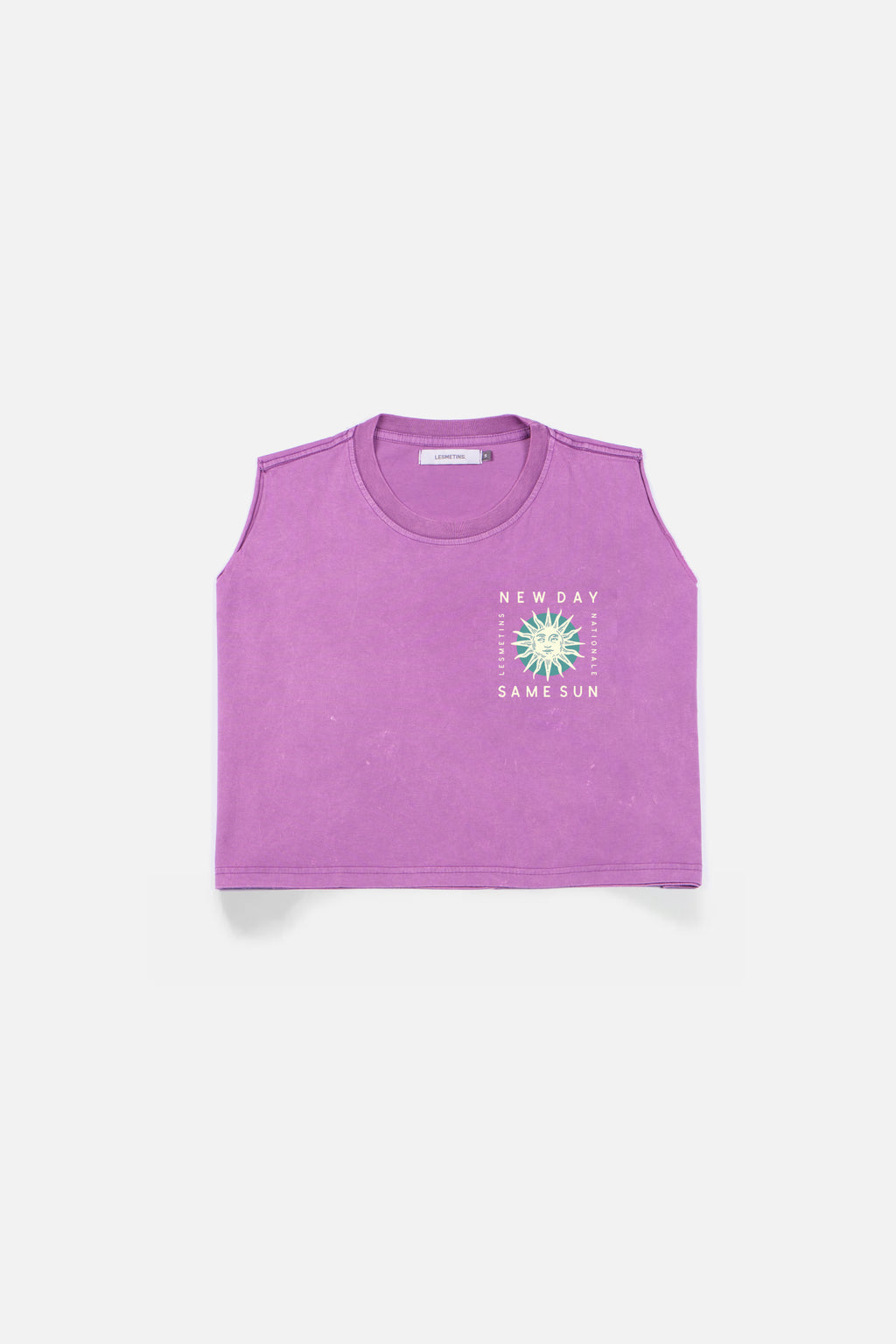 SAME Prune Wash Sleeveless Top
