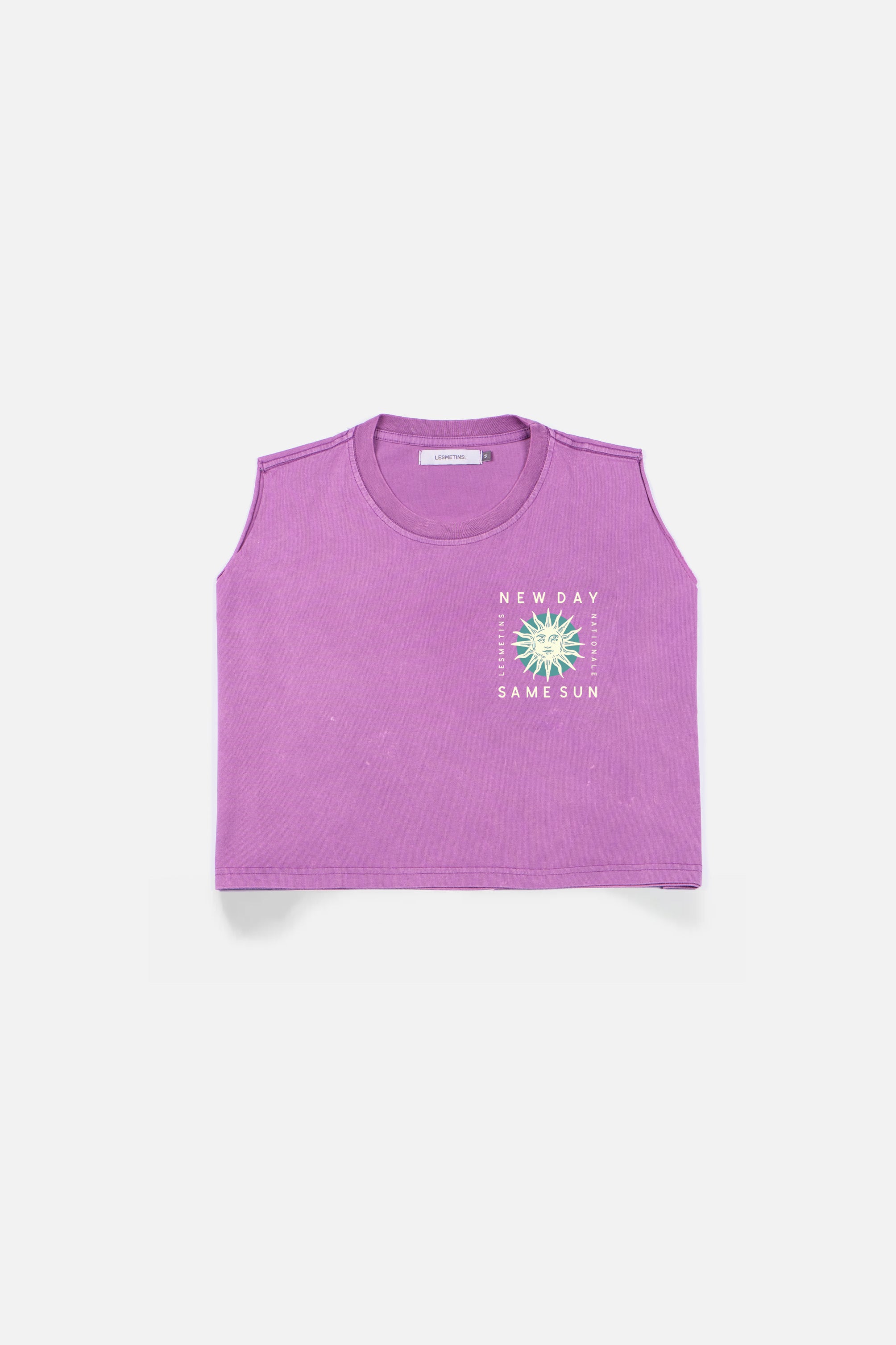 SAME Prune Wash Sleeveless Top