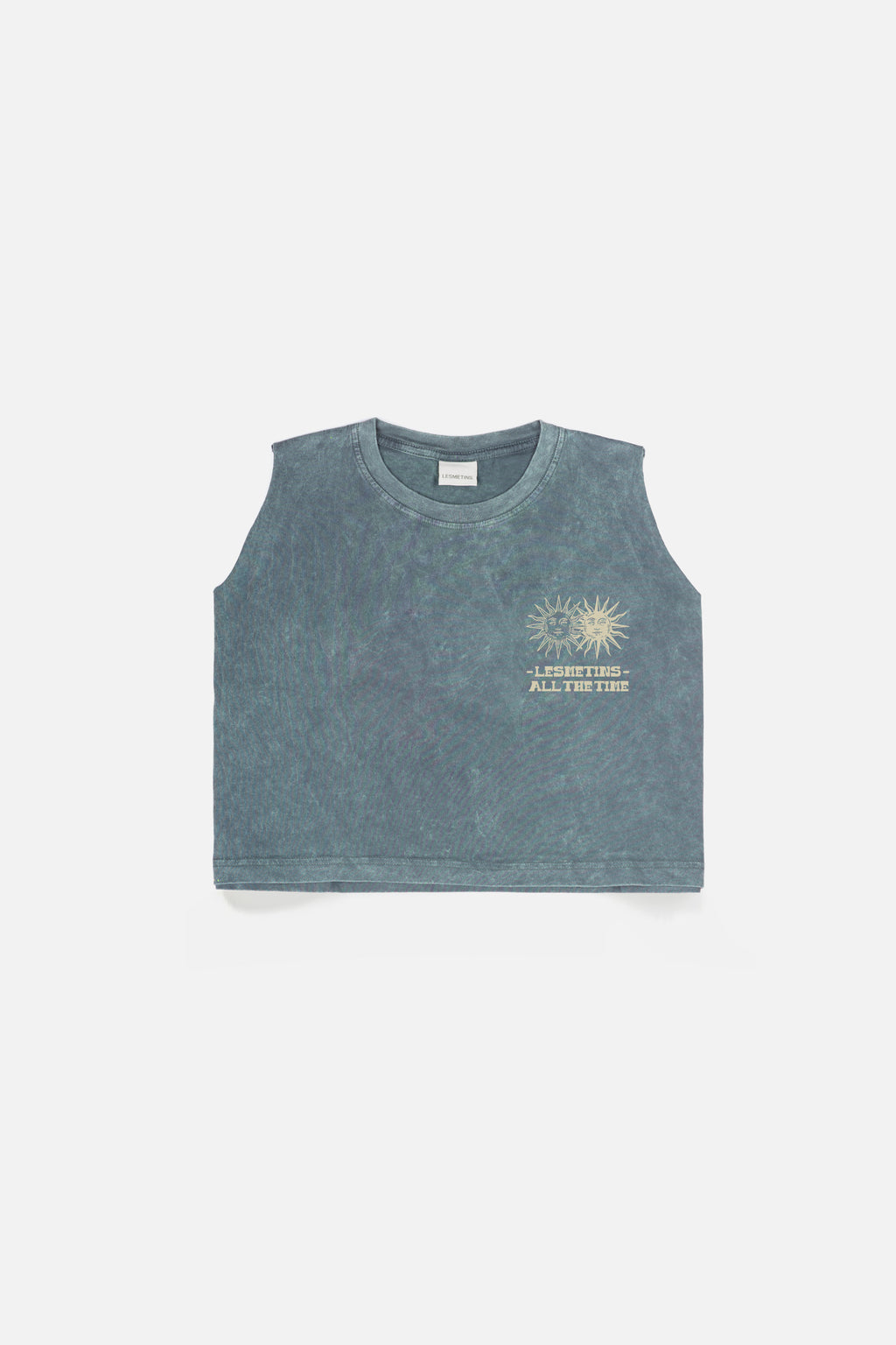 SUNS Green Bottle Wash Sleeveless Top