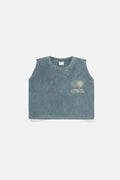 SUNS Green Bottle Wash Sleeveless Top