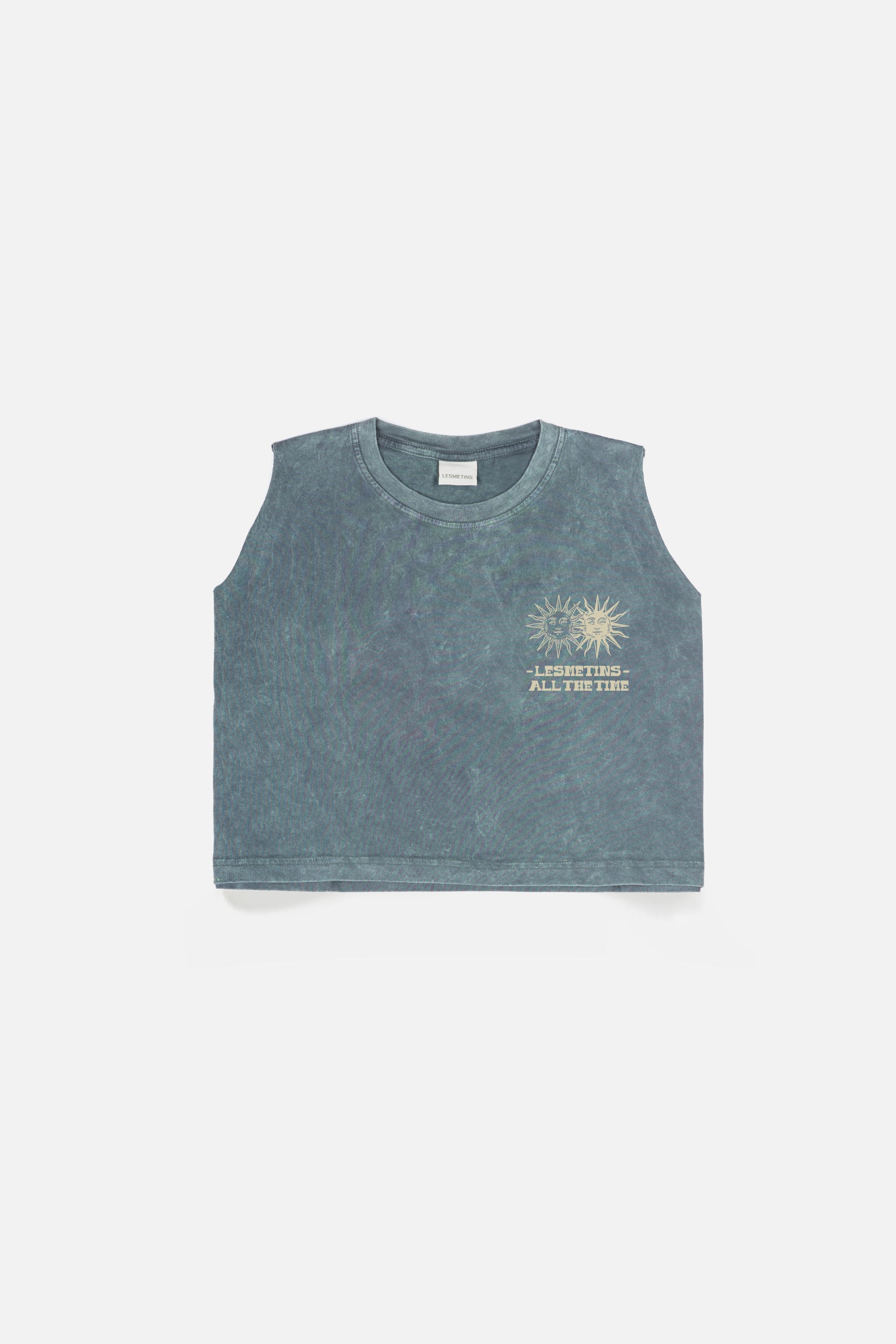 SUNS Green Bottle Wash Sleeveless Top