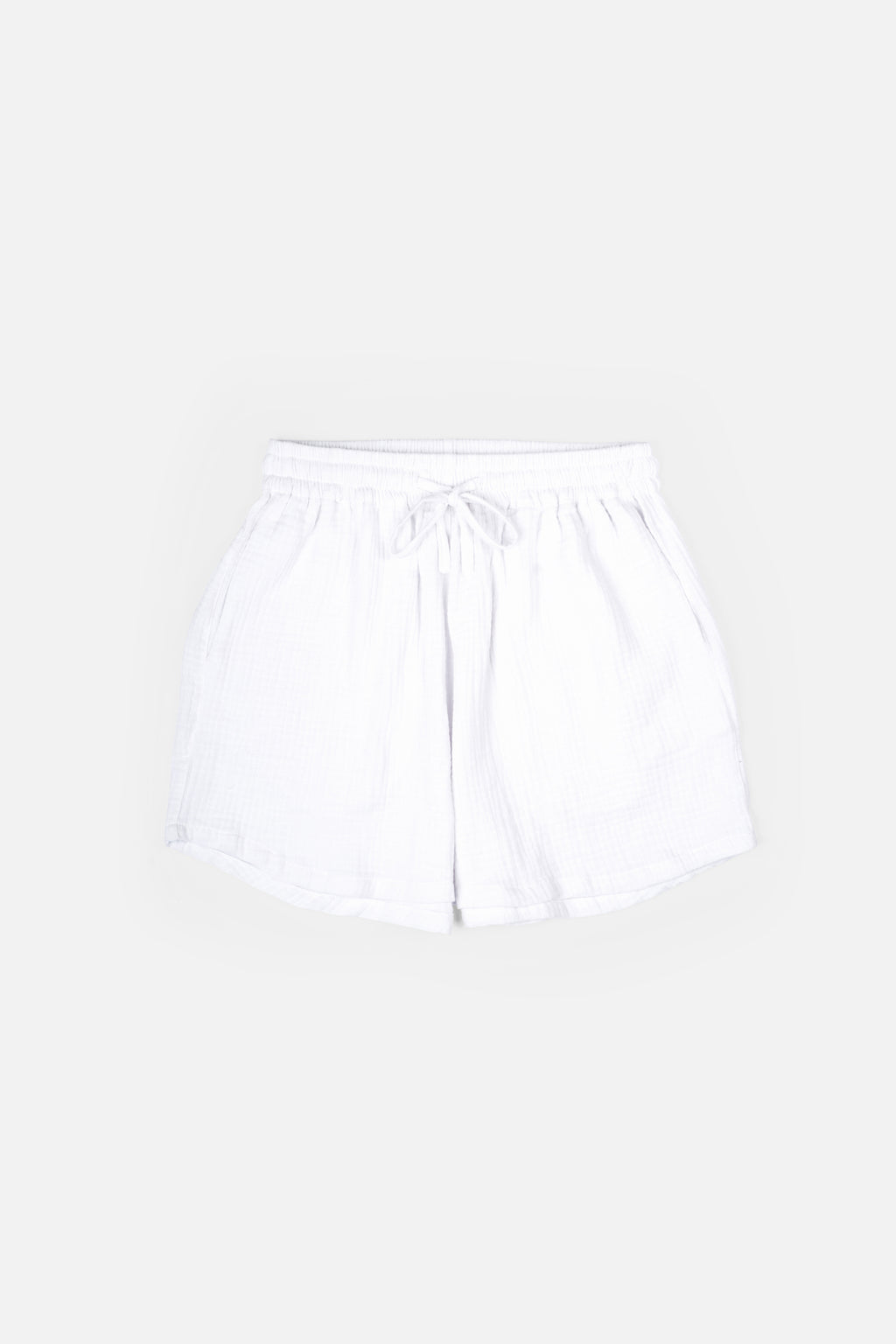 LINA White Regular-Fit Sweat Shorts