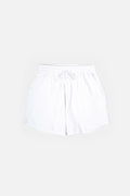 LINA White Regular-Fit Sweat Shorts