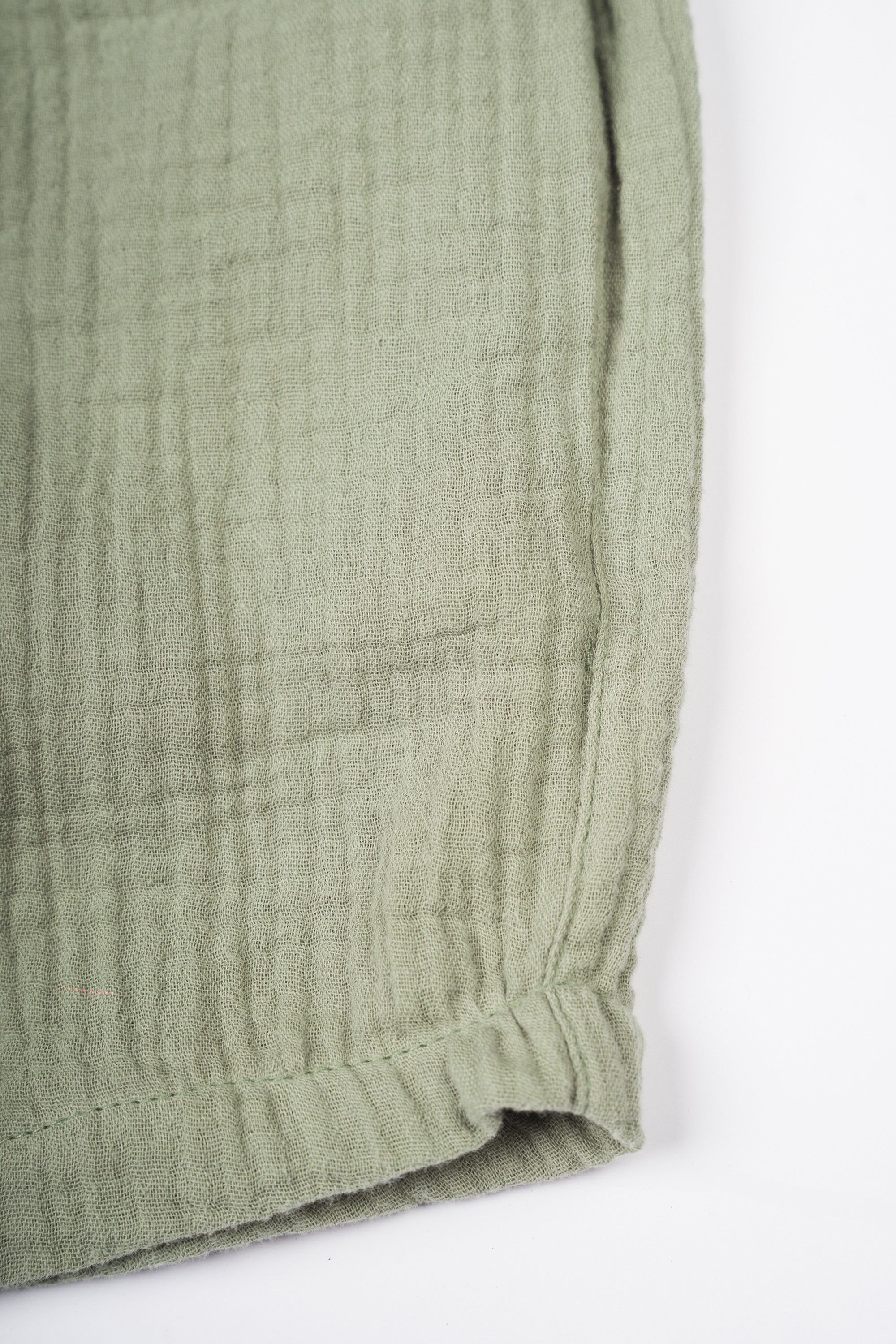 LINA Olive Green Regular-Fit Sweat Shorts