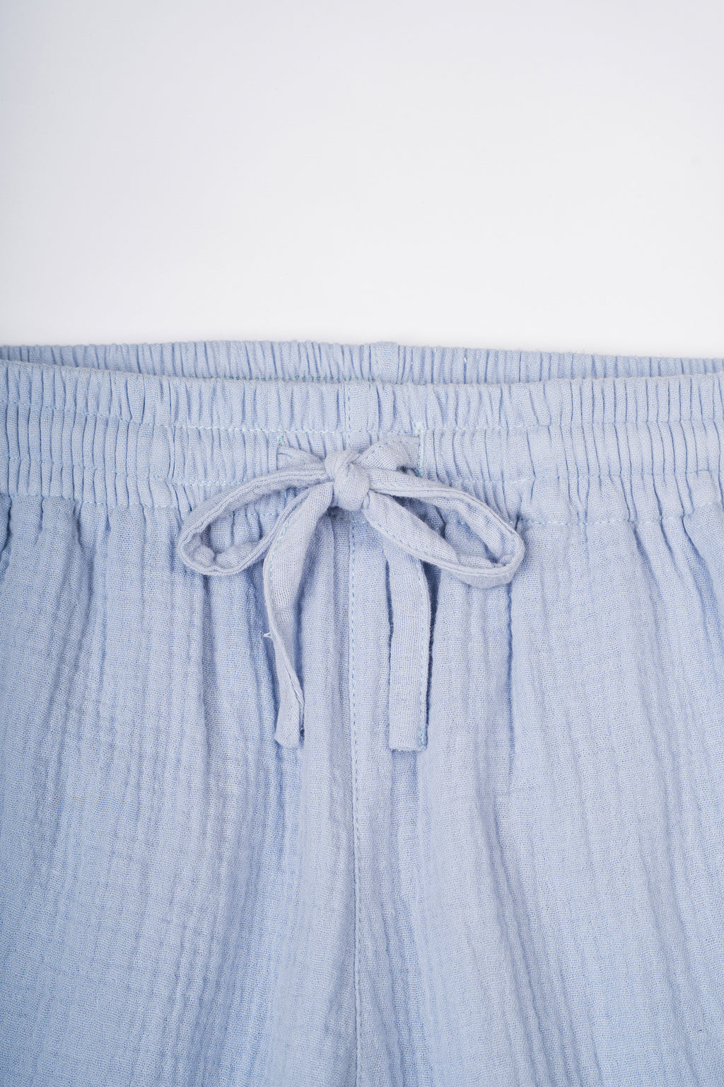 LINA Sky Blue Regular-Fit Sweat Shorts